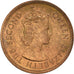 Münze, Mauritius, Elizabeth II, 2 Cents, 1975, VZ, Bronze, KM:32