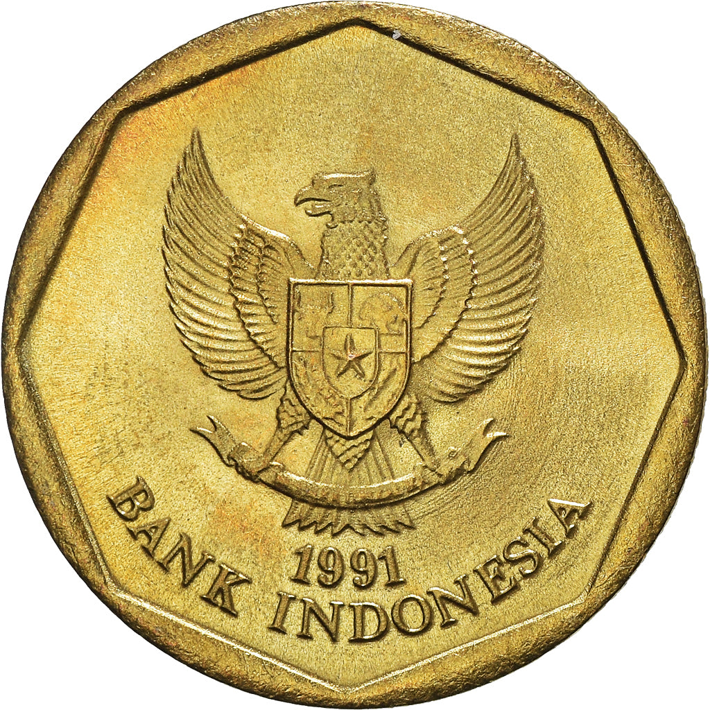 Coin, Indonesia, 100 Rupiah, 1991, MS(65-70), Aluminum-Bronze, KM:53