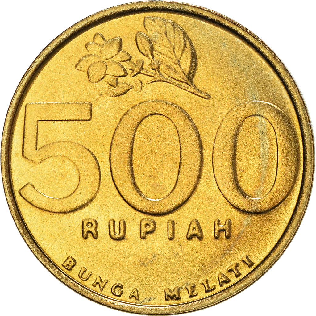Münze, Indonesien, 500 Rupiah, 2002, UNZ, Aluminum-Bronze, KM:59