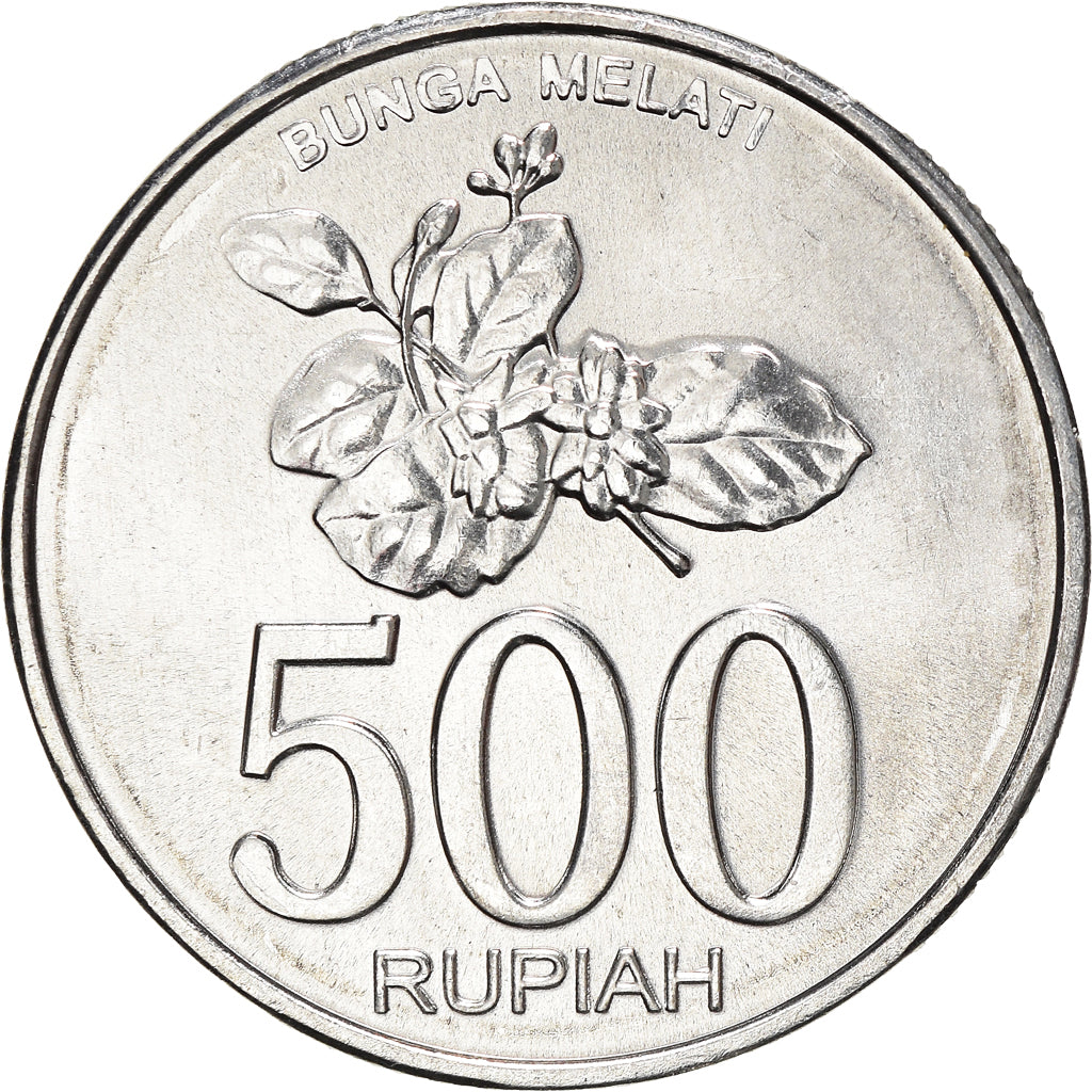Moneta, Indonesia, 500 Rupiah, 2003, Perum Peruri, SPL+, Alluminio, KM:67