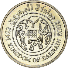 Moneta, Bahrein, Hamed Bin Isa, 25 Fils, 2002/AH1423, SPL, Rame-nichel, KM:24