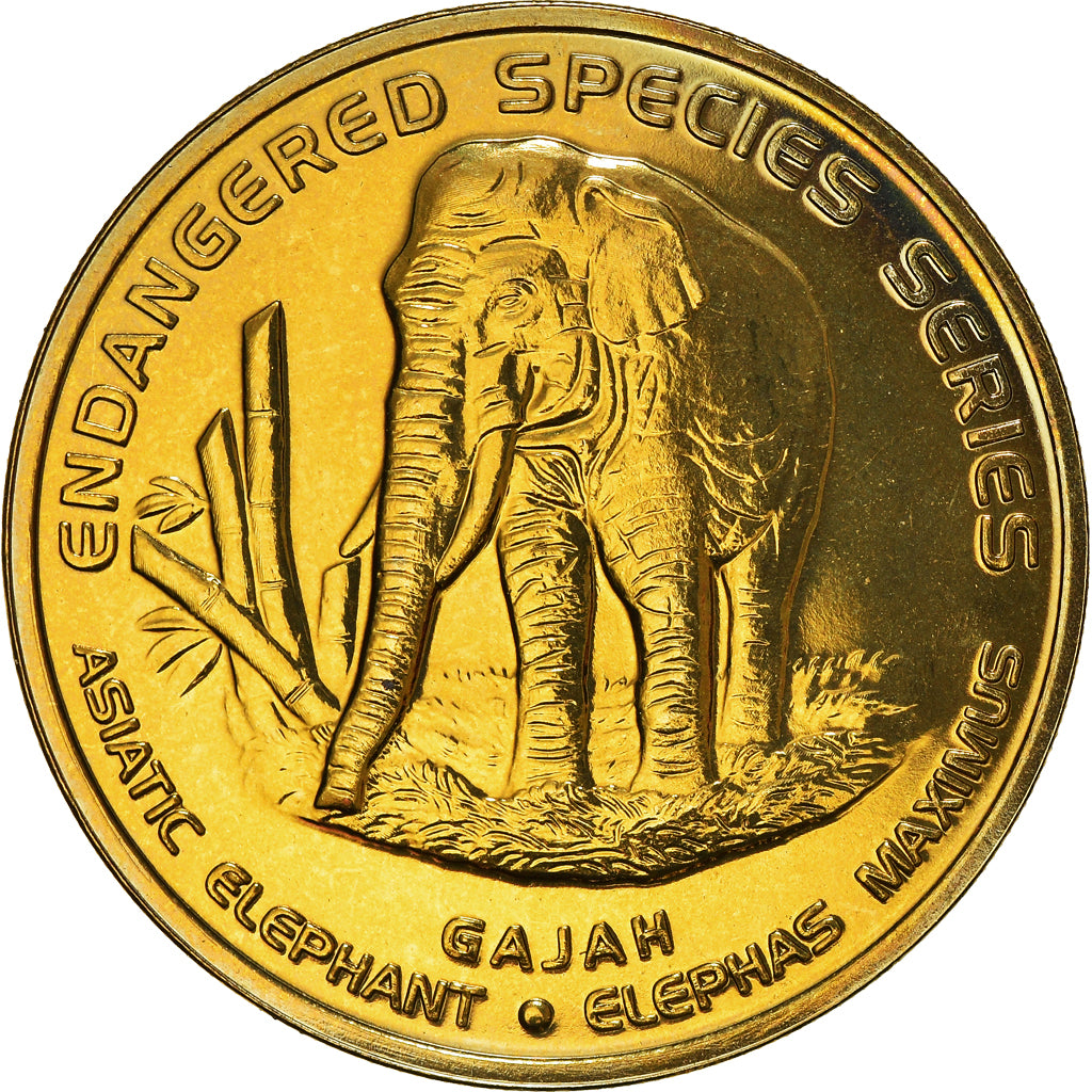 Coin, Malaysia, 25 Sen, 2003, Royal Malaysian, MS(63), Brass, KM:78