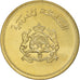Coin, Morocco, al-Hassan II, 20 Santimat, 1987, Paris, MS(64), Aluminum-Bronze