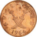 Moneta, Arabia del Sud, 5 Fils, 1964, BB+, Bronzo, KM:2