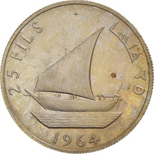 Coin, SOUTH ARABIA, 25 Fils, 1964, AU(55-58), Copper-nickel, KM:3