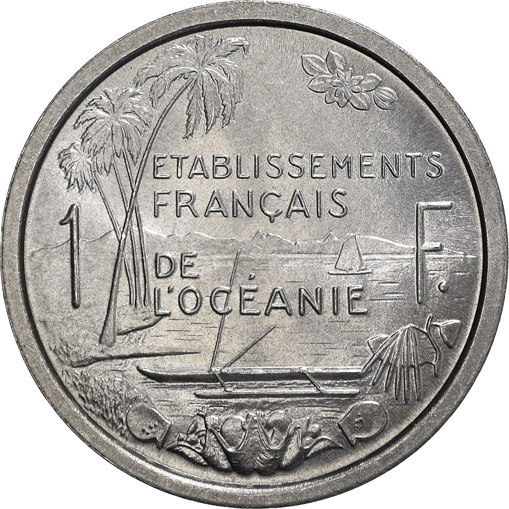 Coin, FRENCH OCEANIA, Franc, 1949, MS(65-70), Aluminum, KM:2