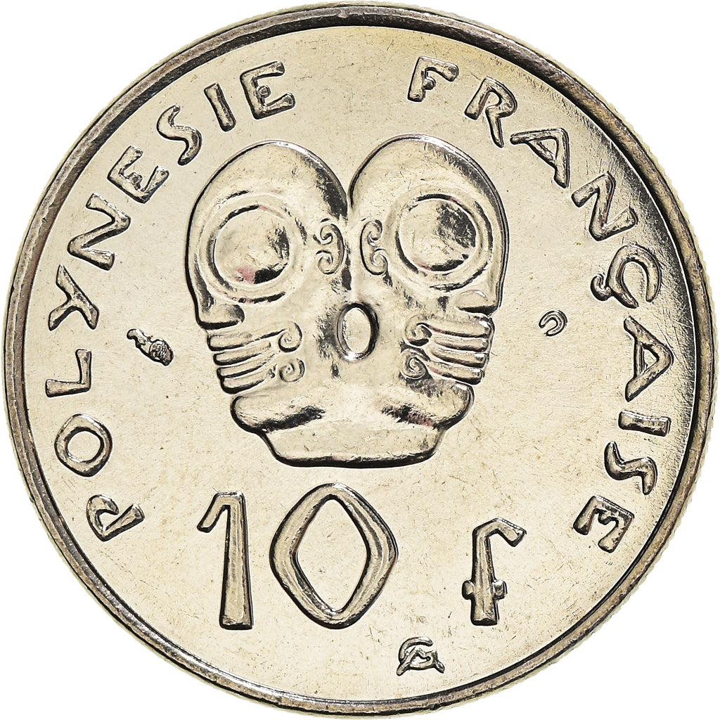 Coin, French Polynesia, 10 Francs, 2001, Paris, MS(64), Nickel, KM:8