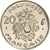 Moneta, Polinezja Francuska, 20 Francs, 2001, Paris, MS(64), Nikiel, KM:9