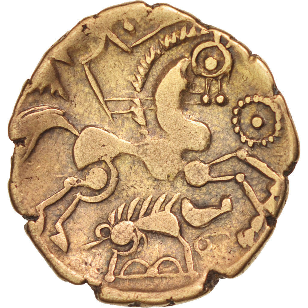 Aulerci Eburovices, Hemistater, AU(50-53), Electrum, Delestré #2401, 3.09