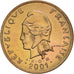 Coin, French Polynesia, 100 Francs, 2001, Paris, MS(64), Nickel-Bronze, KM:14