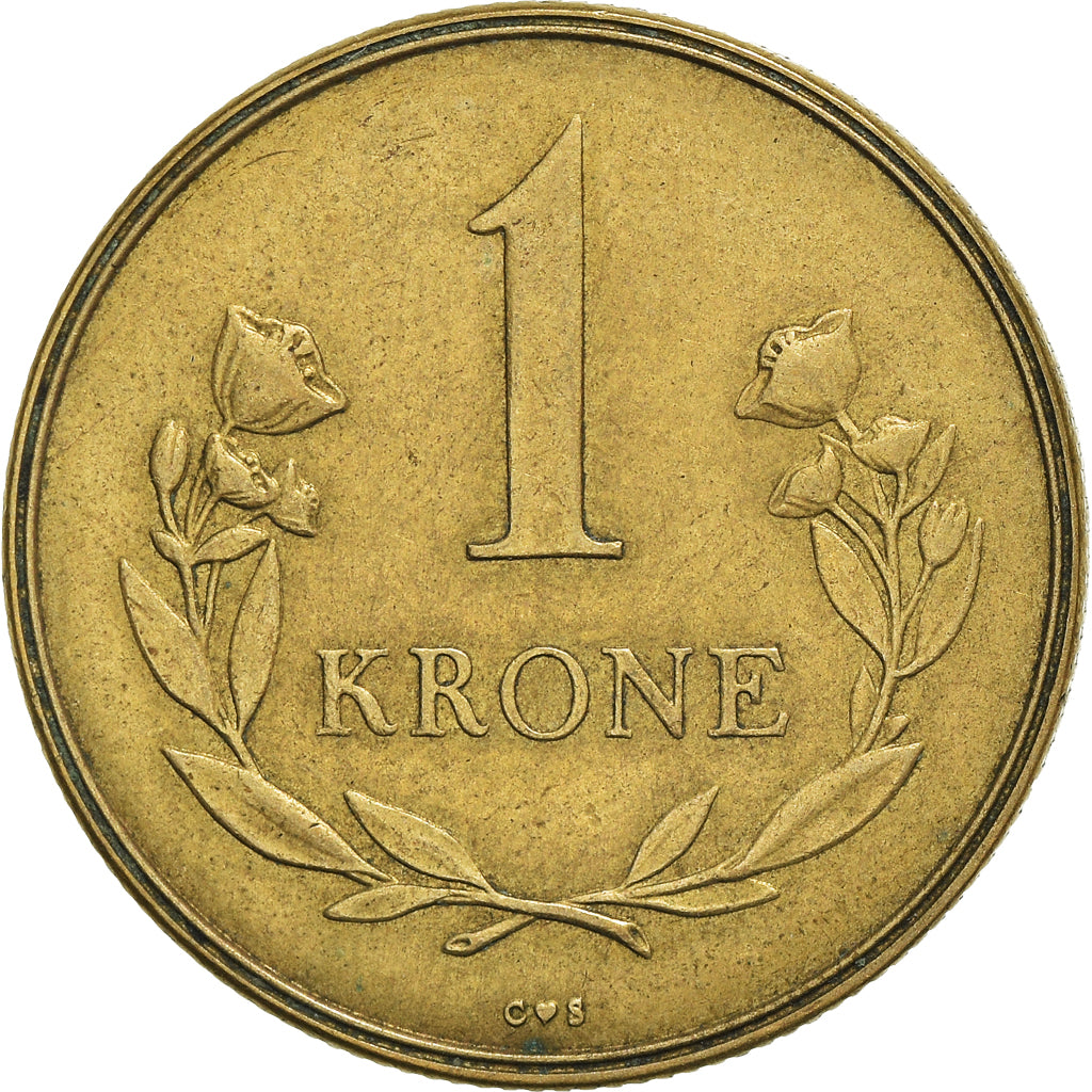 Moneda, Groenlandia, Krone, 1957, MBC+, Aluminio - bronce, KM:10