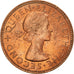 Coin, New Zealand, Elizabeth II, 1/2 Penny, 1965, MS(60-62), Bronze, KM:23.2