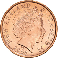 Coin, New Zealand, Elizabeth II, 10 Cents, 2006, MS(64), Copper Plated Steel