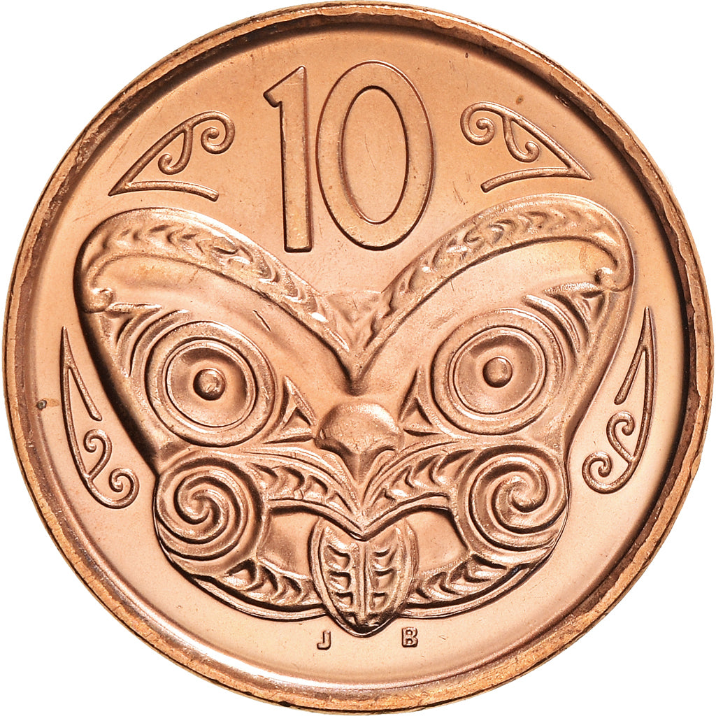 Munten, Nieuw Zeeland, Elizabeth II, 10 Cents, 2006, UNC, Copper Plated Steel