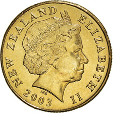 Moneta, Nuova Zelanda, Elizabeth II, Dollar, 2003, SPL+, Alluminio-bronzo