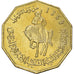 Moneta, Libia, 1/4 Dinar, 2001, MS(63), Mosiądz niklowy, KM:26