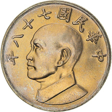 Münze, Republik China, TAIWAN, 5 Yüan, 1998, VZ+, Kupfer-Nickel, KM:552