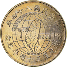 Monnaie, République de Chine, TAIWAN, 10 Yüan, 1995, SPL, Cupro-nickel, KM:555
