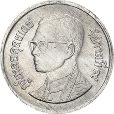 Coin, Thailand, Rama IX, Satang, 1991, MS(63), Aluminum, KM:186