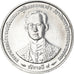 Coin, Thailand, Rama IX, 5 Satang, 1996, MS(63), Aluminum, KM:343