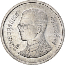 Coin, Thailand, Rama IX, 10 Satang, 1991, MS(64), Aluminum, KM:209