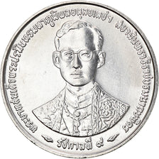 Coin, Thailand, Rama IX, 10 Satang, 1996, MS(63), Aluminum, KM:344