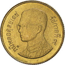 Coin, Thailand, Rama IX, 25 Satang = 1/4 Baht, 1991, MS(63), Aluminum-Bronze