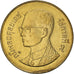 Coin, Thailand, Rama IX, 50 Satang = 1/2 Baht, 1991, MS(60-62), Aluminum-Bronze