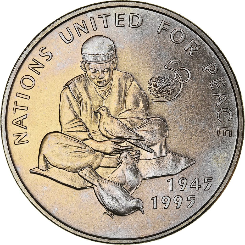 Coin, Afghanistan, 50 Afghanis, 1995, MS(65-70), Copper-nickel, KM:1026