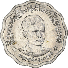 Coin, Myanmar, 5 Pyas, 1966, AU(55-58), Aluminum, KM:39