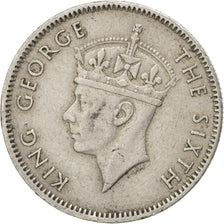 MAURITIUS, 1/4 Rupee, 1951, KM #27, EF(40-45), Copper-Nickel, 19, 2.89