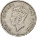 MAURITIUS, 1/4 Rupee, 1951, KM #27, EF(40-45), Copper-Nickel, 19, 2.89