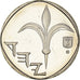 Moneta, Israele, New Sheqel, 1997, BB+, Acciaio placcato nichel, KM:160a