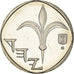 Münze, Israel, New Sheqel, 1997, SS+, Nickel plated steel, KM:160a