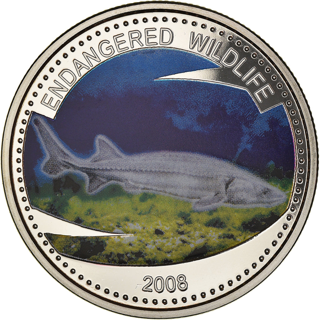 Coin, Palau, Sturgeon, 1 Dollar, 2008, unofficial private coin, MS(65-70)