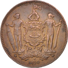 BRITISH NORTH BORNEO, Cent, Heaton, KM #2, AU(50-53), Bronze, 29.6, 9.28