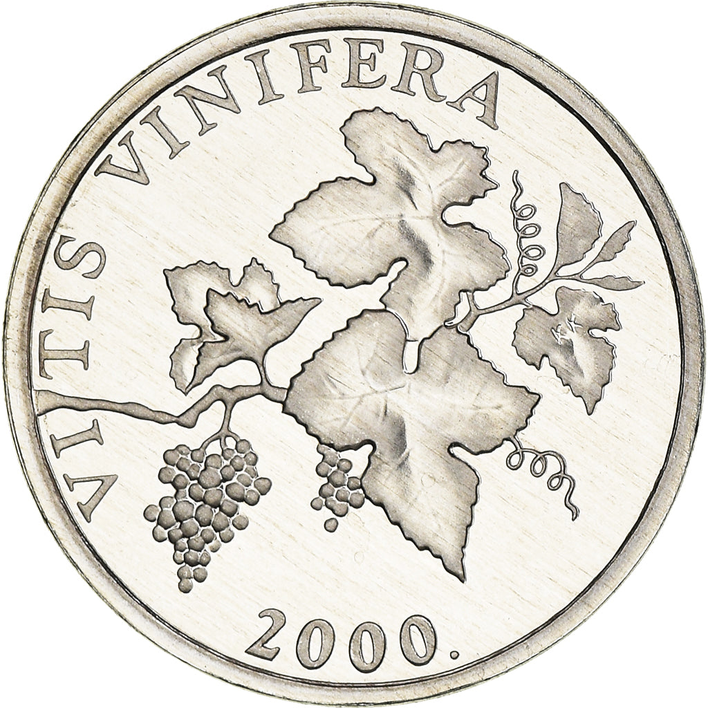Coin, Croatia, 2 Lipe, 2000, Proof, MS(65-70), Aluminum, KM:14