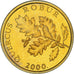Coin, Croatia, 5 Lipa, 2000, Proof, MS(65-70), Brass plated steel, KM:15