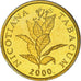 Coin, Croatia, 10 Lipa, 2000, Proof, MS(65-70), Brass plated steel, KM:16
