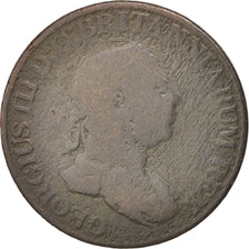 Ceylon, 2 Stivers, 1815, B, Rame, KM:82.1