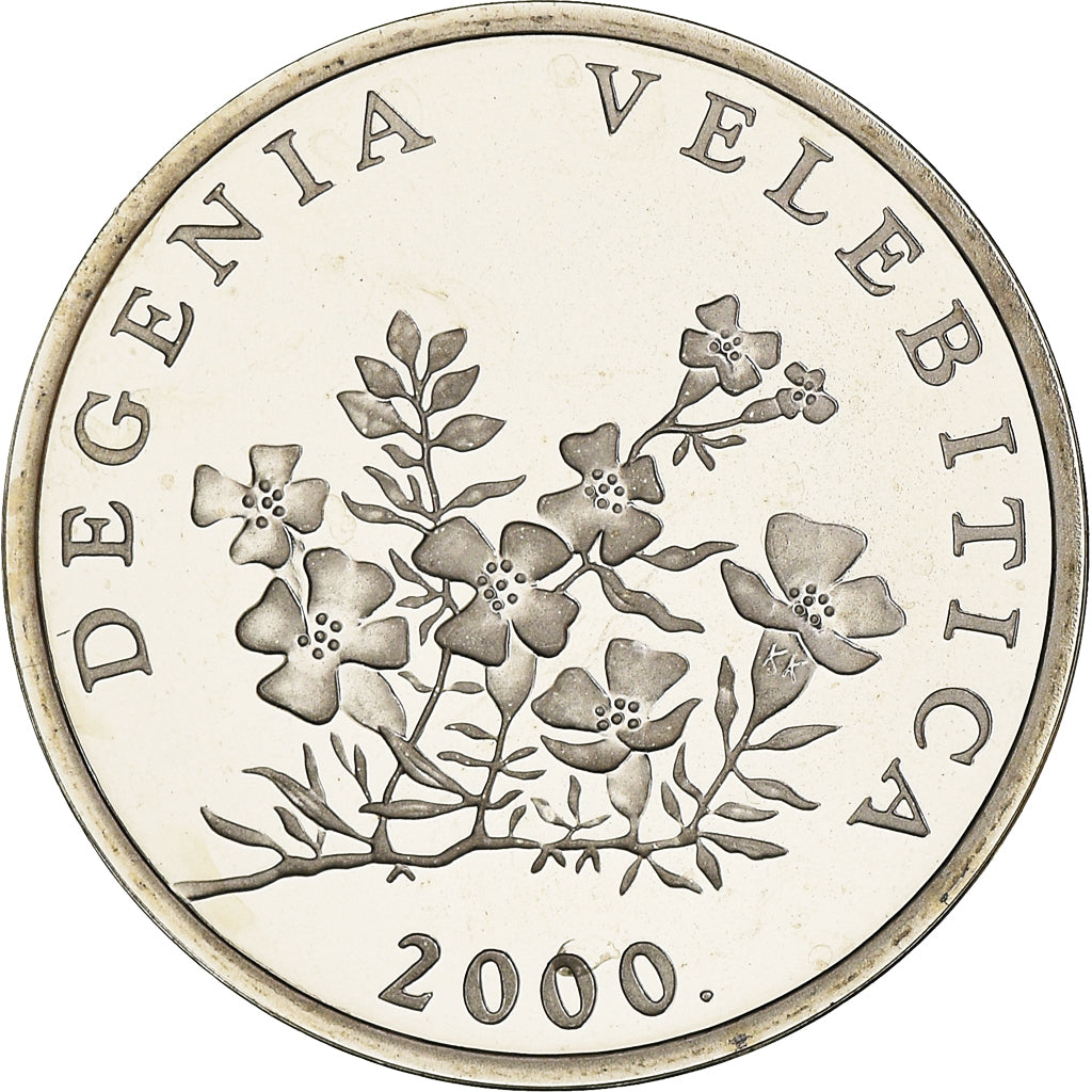 Coin, Croatia, 50 Lipa, 2000, Proof, MS(65-70), Nickel plated steel, KM:19
