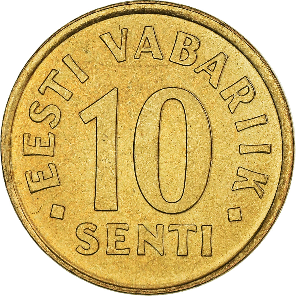 Münze, Estonia, 10 Senti, 1998, no mint, UNZ+, Aluminum-Bronze, KM:22