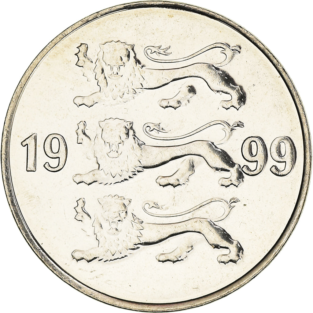 Coin, Estonia, 20 Senti, 1999, no mint, MS(63), Nickel plated steel, KM:23a