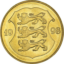 Münze, Estonia, Kroon, 1998, no mint, SS+, Aluminum-Bronze, KM:35