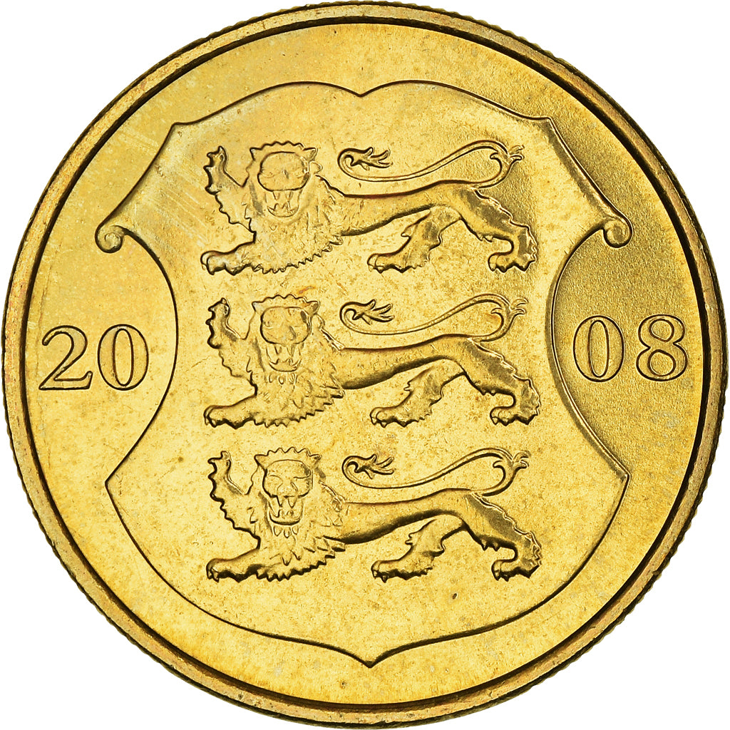 Coin, Estonia, Kroon, 2008, MS(63), Brass, KM:44