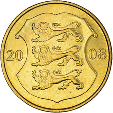 Coin, Estonia, Kroon, 2008, MS(63), Brass, KM:44