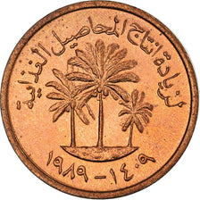 Coin, United Arab Emirates, Fils, 1989/AH1409, MS(63), Bronze, KM:1