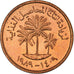 Coin, United Arab Emirates, Fils, 1989/AH1409, MS(63), Bronze, KM:1
