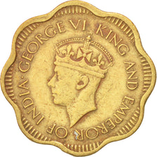 CEYLON, 10 Cents, 1944, KM #118, EF(40-45), Nickel-Brass, 23, 4.29