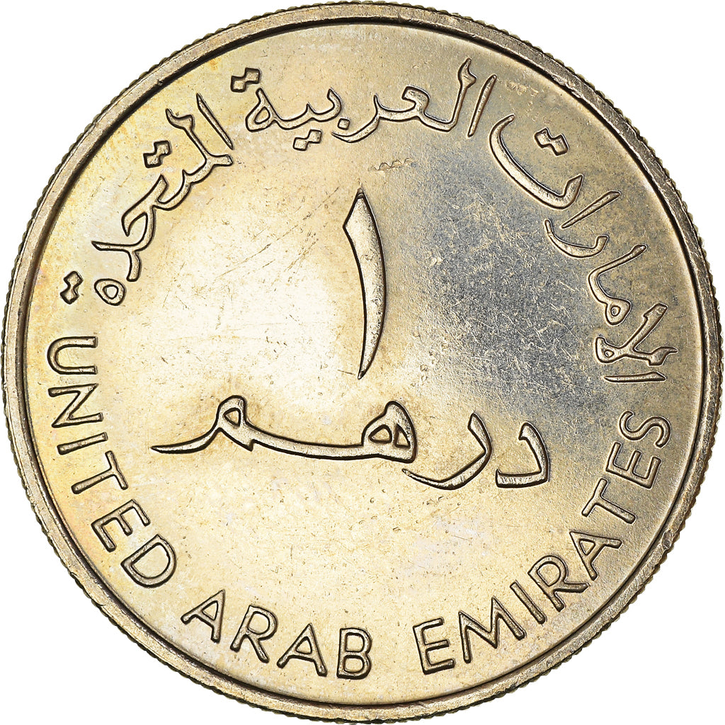 Moneda, Emiratos Árabes Unidos, Dirham, 2001, MBC+, Cobre - níquel, KM:49